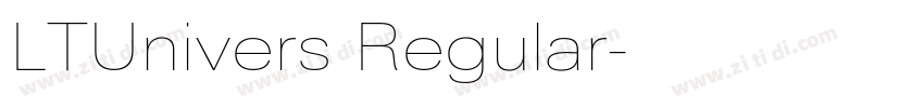 LTUnivers Regular字体转换